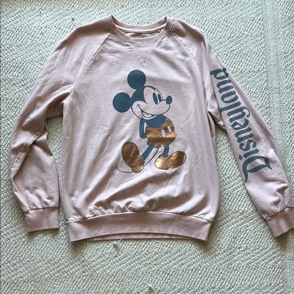 Disneyland Pink Mickey Mouse Sweatshirt Sz M - Picture 1 of 5